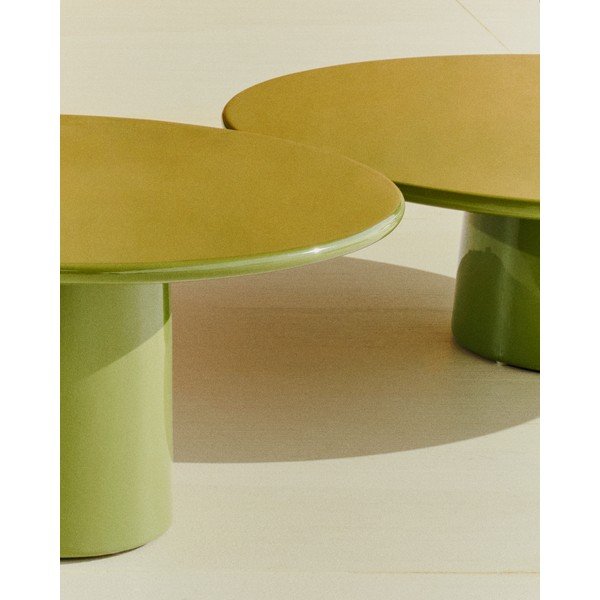 Betoonist ümmargune aia diivanilaud ø 110 cm Albanella - Kave Home-image-4