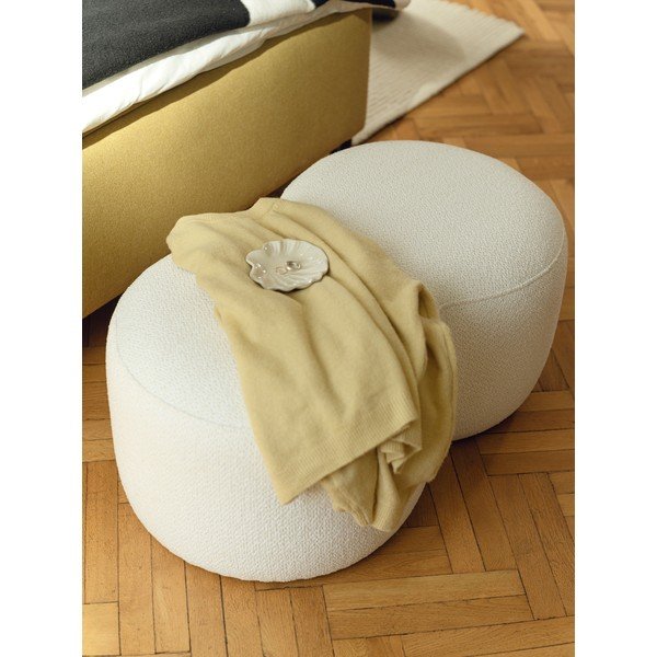 Bouclé kangast beež pouf Umbo - noo.ma-image-2