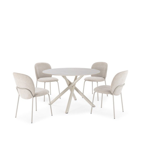 Ümmargune söögilaud keraamilise pealispinnaga, ø 119,5 cm Talia - Marckeric-image-4