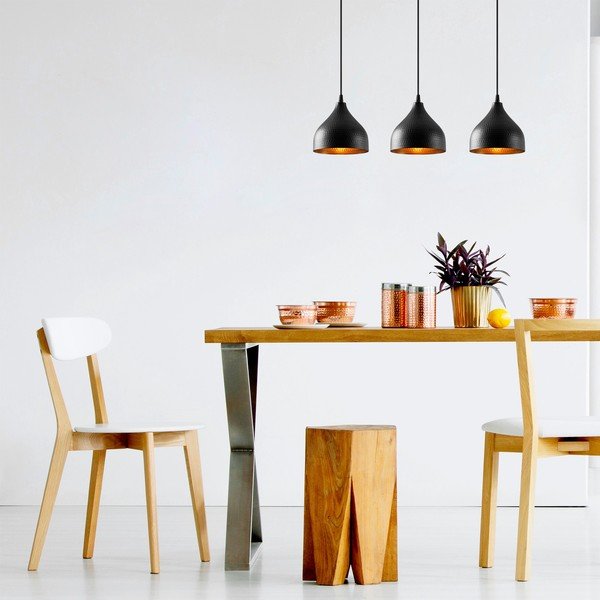 Must rippvalgusti metallist varjuga Tattoo - Opviq lights-image-1