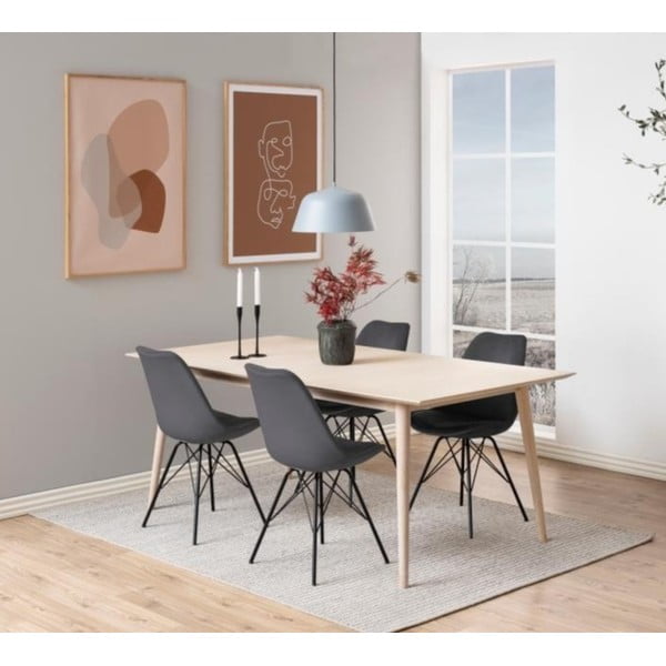 Hall söögitool musta alusega Eris - Actona-image-1