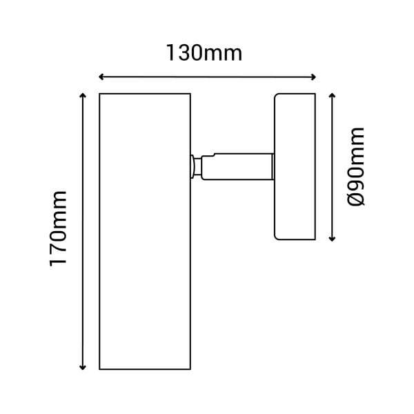 Must seinalamp, kõrgus 17 cm Milan - SULION-image-4