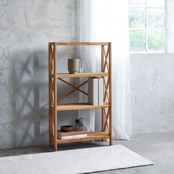 Tammepuidust riiul 70x124 cm X-Shelf - Unique Furniture-image-1