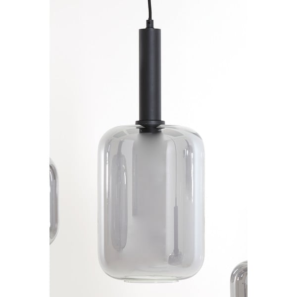 Must laevalgusti klaasist lambivarjundiga 100x22 cm Lekar - Light & Living-image-2