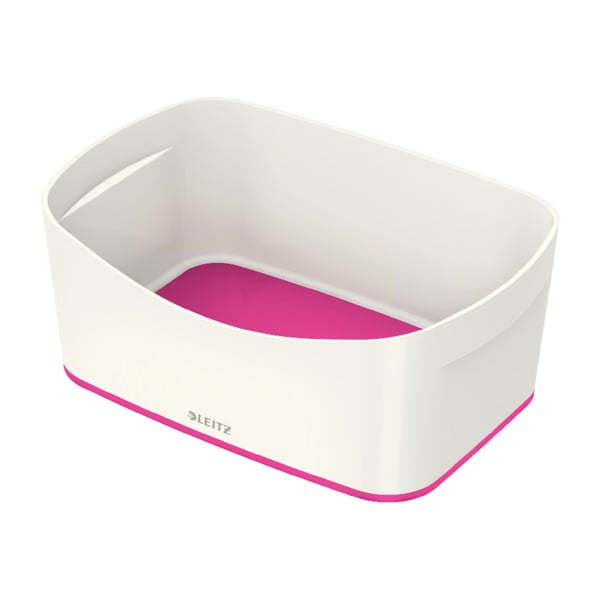 Valge ja roosa plastikust hoiukarp MyBox - Leitz