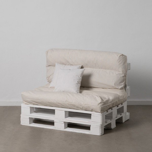 Valged-beežid istmepadjad euroaluste jaoks, komplektis 4 tk 80x112 cm - Ixia-image-1