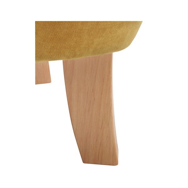 Hořčicově žluté  křeslo ušák Max Winzer Kendra Velor-image-4