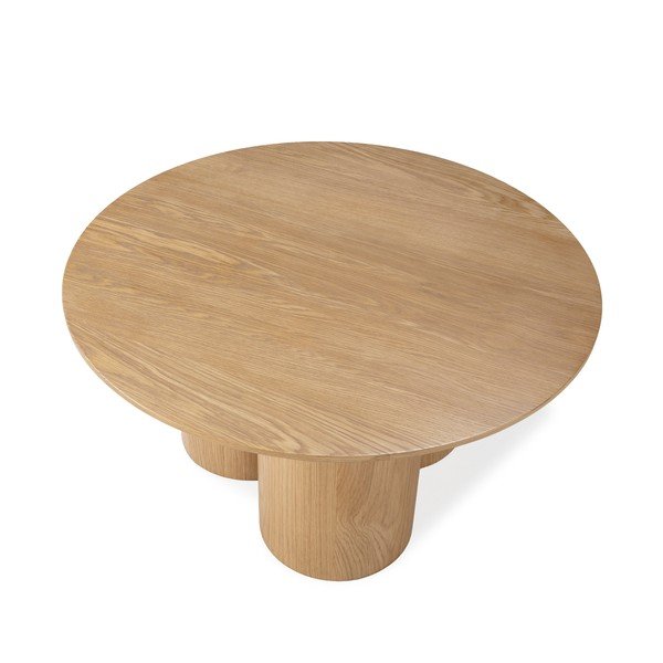 Ümmargune tammepuust kohvilaud, läbimõõduga 80 cm Lua - MOME-image-4