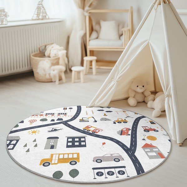 Pestav laste mänguvaip ø100 cm World Around Me - Mila Home-image-2