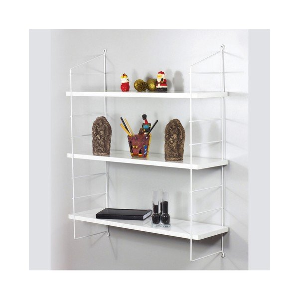 Valge läikiv seinariiul Armon - Decortie-image-1