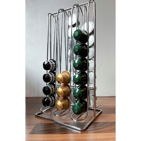 Hõbedane kohvikapslite statiiv - Household Pleasure-image-1