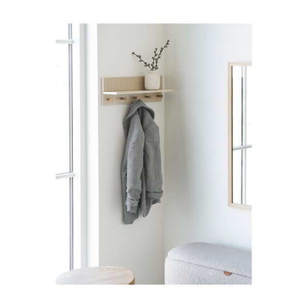 Beež seinanagi riiuliga 50 cm Rocca – House Nordic-image-1