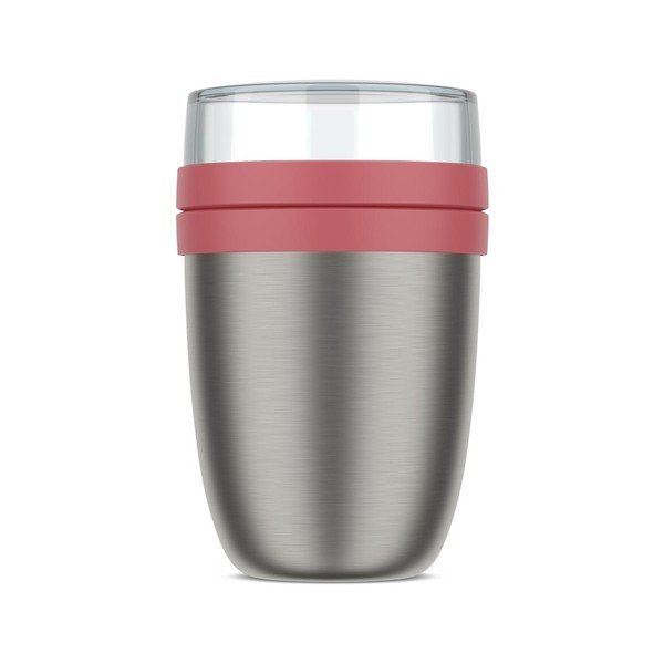 Helepunane/hõbedane roostevabast terasest toidutermos 500 ml Ellipse - Mepal-image-4