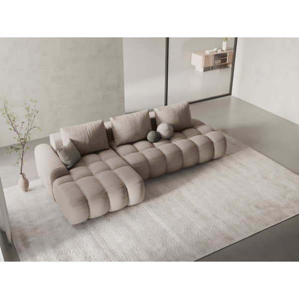  Helepruun ssametist diivan 175 cm Linz – Cosmopolitan Design-image-1