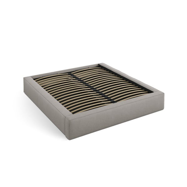 Helehall polsterdatud kaheinimesevoodi koos panipaiga ja voodipõhjaga 180x200 cm Simon - Micadoni