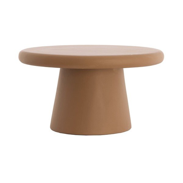 Ümmargune kohvilaud terrakota värvi ø 70 cm Kulona - Light & Living