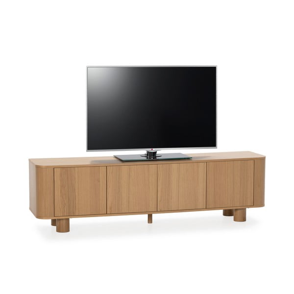 Televiisorilaud tammepuust ja naturaalsest värvist 180x50,5x40 cm Padoc - MOME-image-4