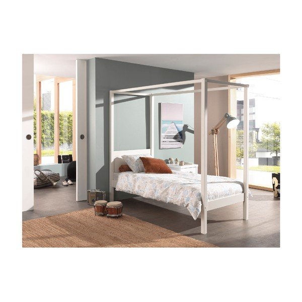 Valge lastevoodi, 90 x 200 cm PINO CANOPY – Vipack-image-3