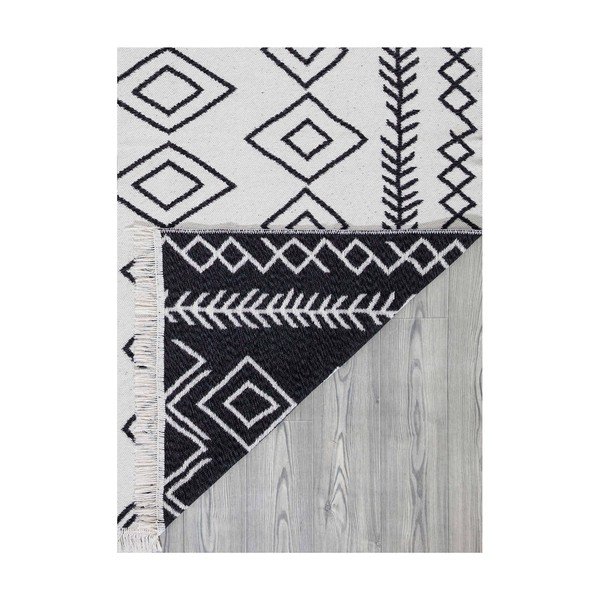 Valge ja must puuvillane vaip , 60 x 100 cm Duo - Oyo home-image-4