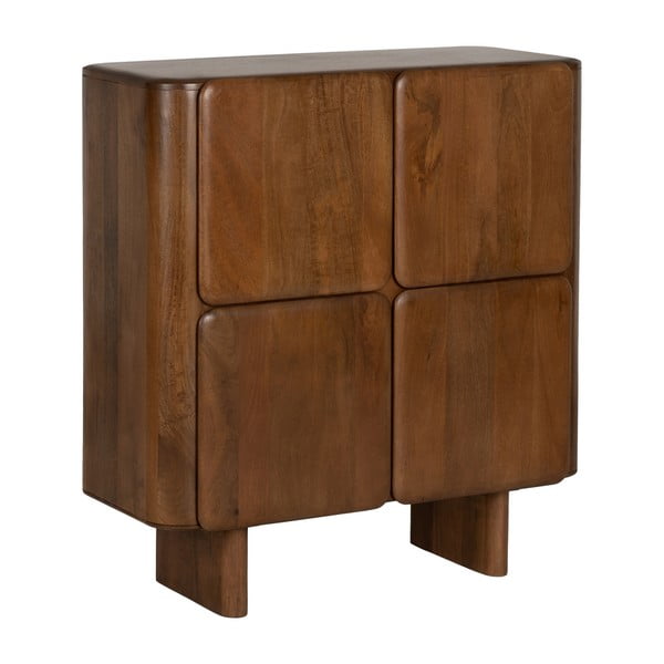 Pruun mangopuidust kapp 104x110x45 cm Nosy - Ixia