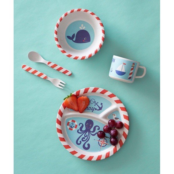 Bambusest laste õhtusöögikomplekt 5 osa Eden - Premier Housewares-image-1