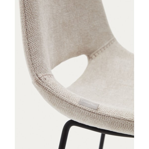 Beež baaritool (istme kõrgus 65 cm) Zahara - Kave Home-image-1