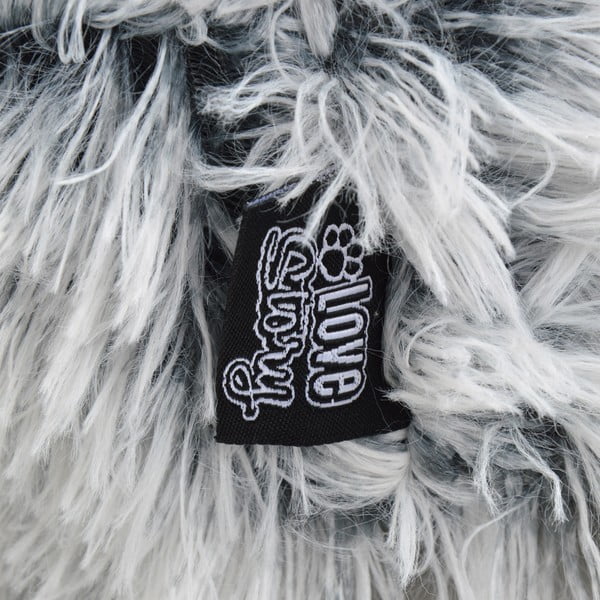 Valge koeravoodi 80x60 cm Fluffy Heather - Love Story-image-3