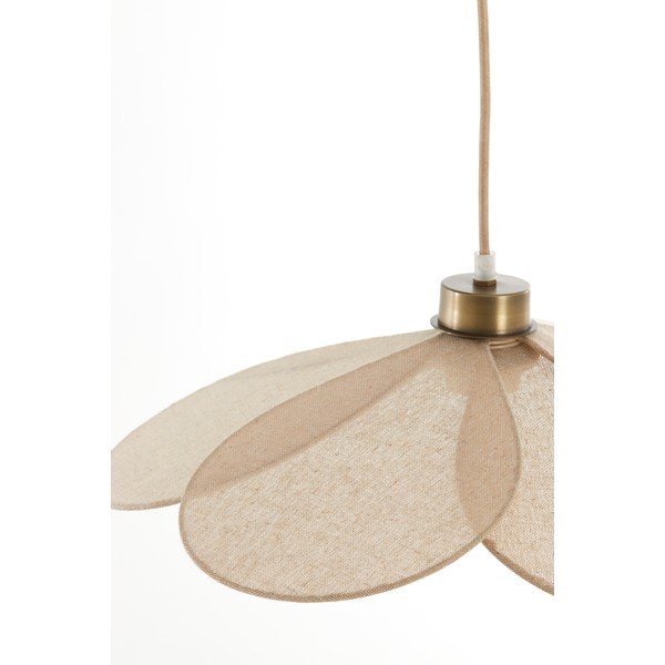 Kreemikas ripplamp kangast varjuga Fyano - Light & Living-image-4