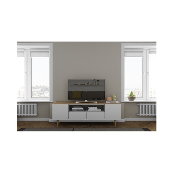 Bílá TV komoda TemaHome Lyon-image-2