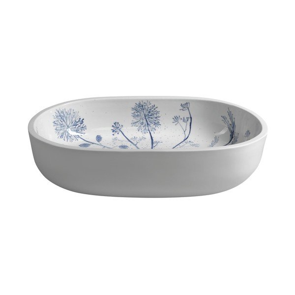 Valge keraamiline valamu 60x40 cm Priori - Sapho-image-3