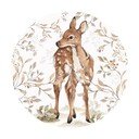 Seinakleebis lastele Hirv ringis, ø 150 cm Dear in a Circle - Dekornik