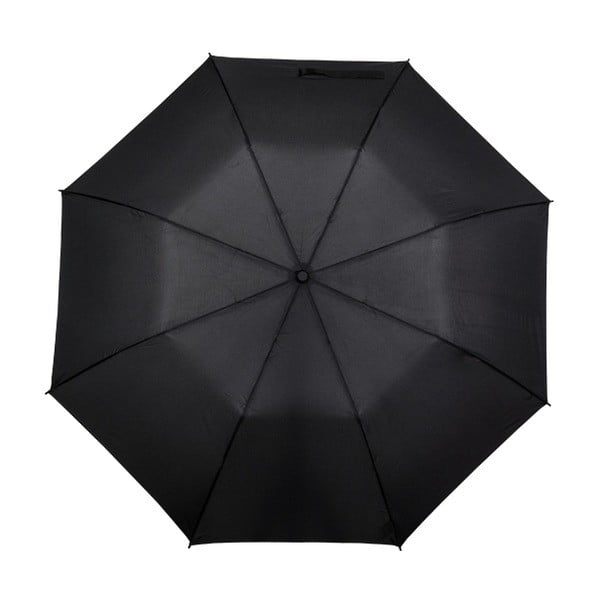 Černý skládací větruodolný deštník Ambiance Minimalistic, ⌀ 123 cm