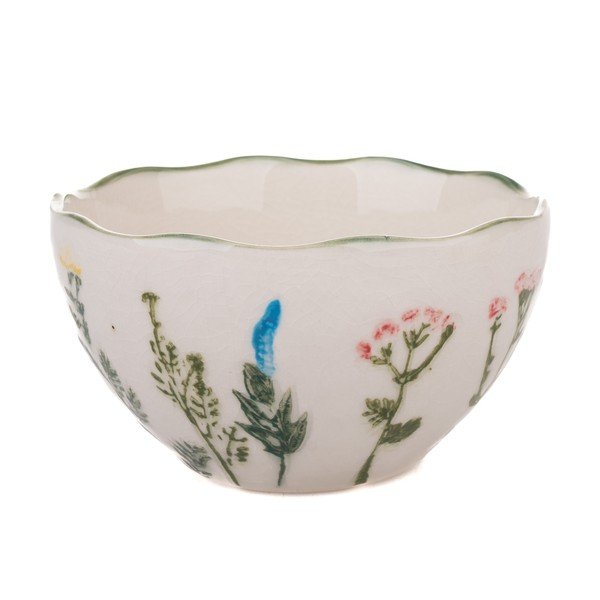 Valge portselanist kauss Flower Garden - Dakls