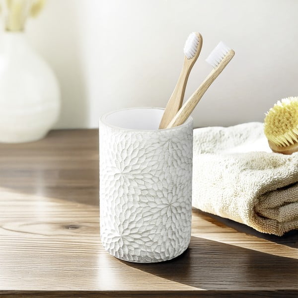 Valge-kuldne polüresiinist hambaharjatops Montalfano - Wenko-image-1