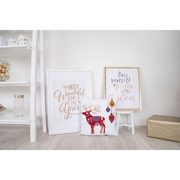 Jõulupadi puuvillase kattega Folk, 45 x 45 cm Folk Christmas - Butter Kings-image-1