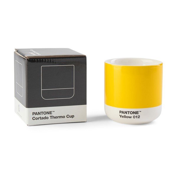 Kollane keraamiline kruus 175 ml Cortado Yellow 012 - Pantone