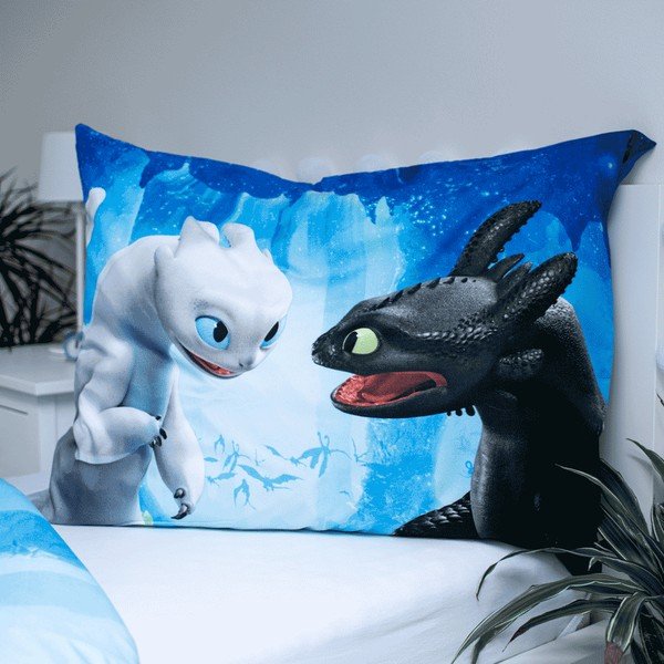 Laste üheinimesevoodipesu mikrokiust 140x200 cm How to Train Your Dragon - Jerry Fabrics-image-3