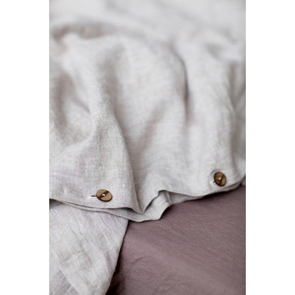 Beež linane tekikott 140x200 cm Melange – Linen Tales-image-1