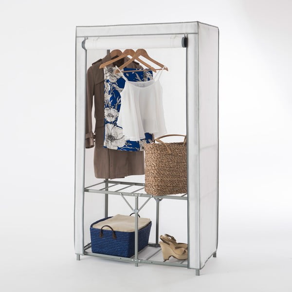 Bílá textilní šatní skříň Compactor Wardrobe Organized-image-1