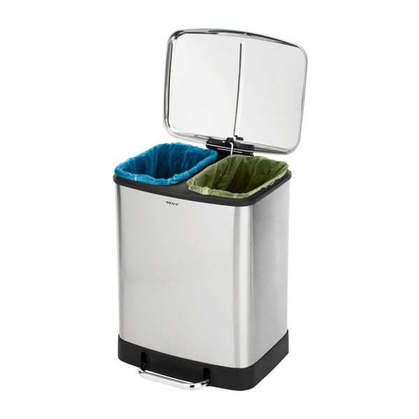 Roostevabast terasest prügikast 24 l Studio Duo - Wenko