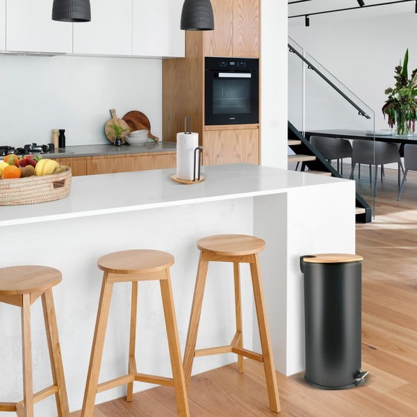 Matt must terasest prügikast 30 l Adonis - Spirella-image-1