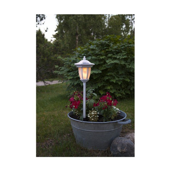 Valge päikesepaneeliga LED-valgusti välitingimustes Flame - Star Trading-image-4