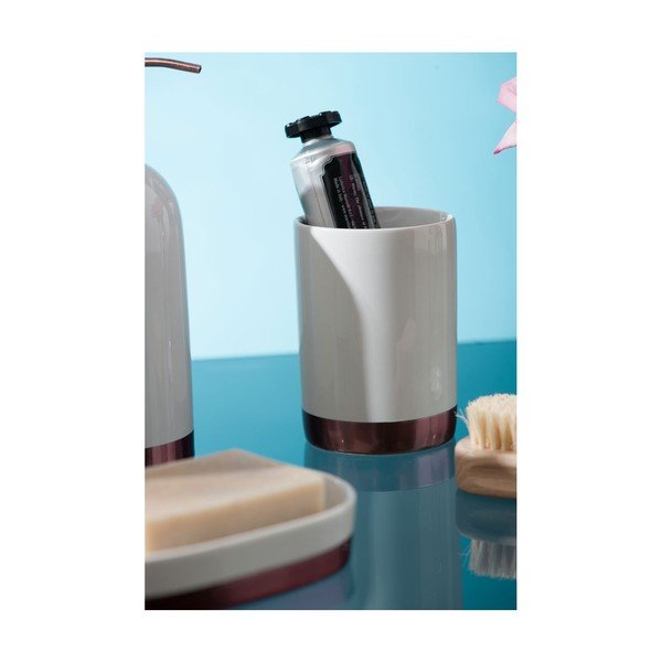 Bílý kelímek kartáčky z kameniny Premier Housewares Delta, 260 ml-image-3