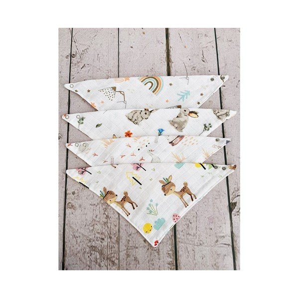 Valge musliin pudipõlled komplektis 4 tk Mila – Mila Home-image-3