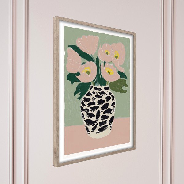 Trükitud pilt raamiga 50x70 cm Spotted Vase - Styler-image-4