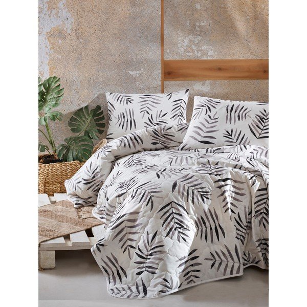 Valge Renforcé puuvillast voodikatte ja padjakatete komplekt 240x225 cm Folla – Mijolnir-image-1
