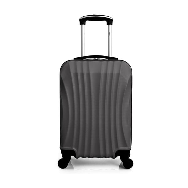 Tmavě šedý cestovní kufr na kolečkách Hero Moscou-e, 30 l