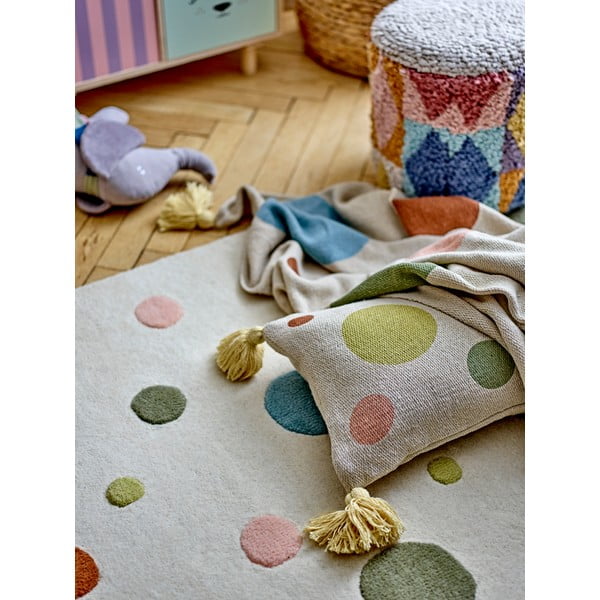 Kreem villane lastevaip 90x140 cm Clennie - Bloomingville Mini-image-3