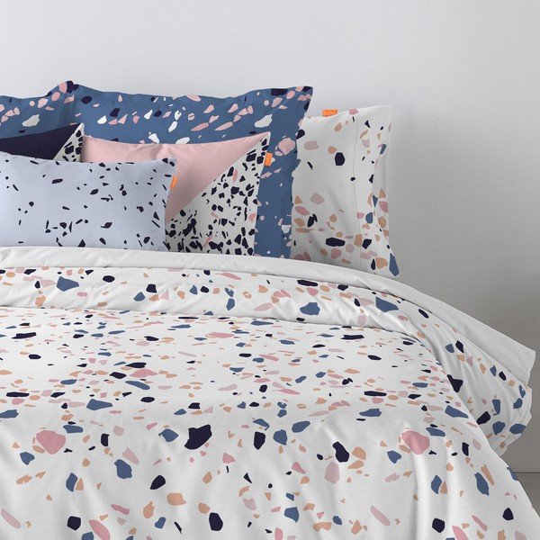 Puuvillane padjapüür, 60 x 60 cm Terrazzo - Blanc-image-1