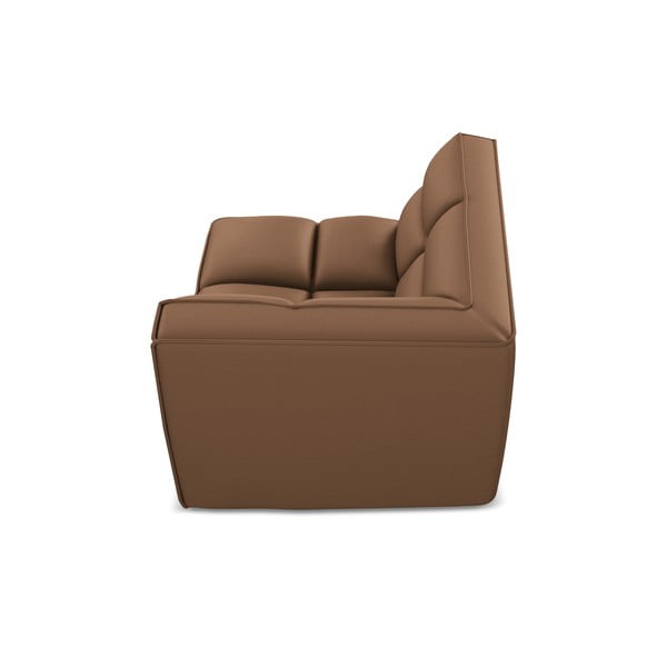 Pruun kunstnahast diivanimoodul Kalai - Makamii-image-3